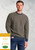 Brook Taverner - Hitchcott Green Nep Textured Lambswool Crew Neck Jumper