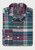 Brook Taverner - Regular Fit Teal Madras Check Oxford Cotton Shirt