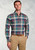 Brook Taverner - Regular Fit Teal Madras Check Oxford Cotton Shirt