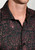 Brook Taverner - Tailored Fit Burgundy Ornate Paisley Print Cotton Shirt
