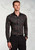 Brook Taverner - Tailored Fit Burgundy Ornate Paisley Print Cotton Shirt