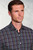 Brook Taverner - Regular Fit Navy Large Tattersall Check Cotton Shirt