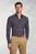 Brook Taverner - Regular Fit Navy Large Tattersall Check Cotton Shirt
