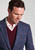 Brook Taverner - Regular Fit Edlingham Blue Check Wool Blend Jacket