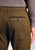 Brook Taverner - Regular Fit Lyles Tan Textured Stretch Cotton Trousers