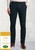 Brook Taverner - Regular Fit Lyles Navy Textured Stretch Cotton Trousers