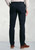 Brook Taverner - Regular Fit Lyles Navy Textured Stretch Cotton Trousers