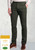 Brook Taverner - Regular Fit Lyles Khaki Textured Stretch Cotton Trousers