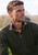 Brook Taverner - Rutherford Khaki Lambswool Zip Neck Jumper