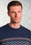 Brook Taverner - Ainslie Navy Fairisle Crew Neck Jumper
