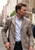 Brook Taverner - Hutchinson Taupe Wool Blend Overcoat