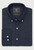 Brook Taverner - Regular Fit Navy Melange Brushed Cotton Shirt