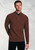 Brook Taverner - Hendricks Rust Textured Lambswool Button Neck Jumper