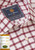 Brook Taverner - Regular Fit Wine Check Oxford Cotton Shirt