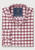Brook Taverner - Regular Fit Wine Check Oxford Cotton Shirt