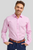 Double Two - Tailored Fit Pink Cotton Prince of Wales Check Shirt