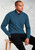 Brook Taverner - Rutherford Teal Lambswool Zip Neck Jumper