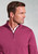 Brook Taverner - Copenhagen Raspberry Cotton Merino Zip Neck Jumper