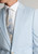 Brook Taverner - Tailored Fit Hayton Sky Blue Textured Suit Jacket