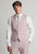 Brook Taverner - Tailored Fit Hayton Pink Textured Suit Waistcoat