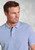 Brook Taverner - Firth Sky Blue Pure Cotton Pique Polo Shirt
