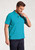 Brook Taverner - Firth Turquoise Pure Cotton Pique Polo Shirt