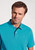 Brook Taverner - Firth Turquoise Pure Cotton Pique Polo Shirt