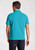 Brook Taverner - Firth Turquoise Pure Cotton Pique Polo Shirt