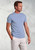 Brook Taverner - Hawkes Blue Marl Cotton Blend Jersey T-Shirt