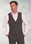 Brook Taverner - Tailored Fit Cassino Grey Check Washable Waistcoat