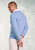 Brook Taverner - Berlin Sky Blue Cotton Merino V-Neck Jumper