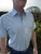 Douglas & Grahame - Light Blue Short Sleeve Shirt with Trim Detail