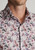 Brook Taverner - Tailored Fit Rose Floral Print Stretch Cotton Print