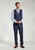 Brook Taverner -  Tailored Fit McKellen Navy Linen Blend Suit Waistcoat