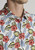 Brook Taverner - Regular Fit Rust Hibiscus Tropical Print Short Sleeve Shirt