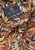 Brook Taverner - Regular Fit Ochre Tropical Palm Leaf Print Short Sleeve Shirt