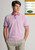Brook Taverner - Denby Mauve Textured Stripe Cotton Polo Shirt