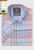 Brook Taverner - Regular Fit Sky Blue Check Slub Cotton Short Sleeve Shirts