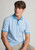 Brook Taverner - Denby Sky Blue Textured Stripe Cotton Polo Shirt