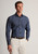 Brook Taverner - Regular Fit Navy Floral Print Cotton Shirt