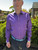Claudio Lugli - Purple with Contrast Button Tailored Shirt