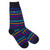 Swole Panda - Navy & Lime Striped Bamboo Socks