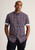 Brook Taverner - Regular Fit Navy Check 'Portofino' Short Sleeve Shirt NEW