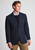 Brook Taverner - Tailored Fit Dunster Navy Wool Blend Herringbone Jacket