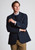Brook Taverner - Tailored Fit Dunster Navy Wool Blend Herringbone Jacket