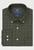 Brook Taverner - Regular Fit Khaki Melange Tattersall Check Cotton Shirt