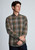 Brook Taverner - Regular Fit Khaki Large Plaid Cotton Shirt