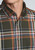 Brook Taverner - Regular Fit Khaki Large Plaid Cotton Shirt