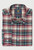 Brook Taverner -Regular Fit Ecru Madras Check Oxford Cotton Shirt