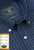 Brook Taverner - Regular Fit Navy Small Tattersall Check Cotton Shirt